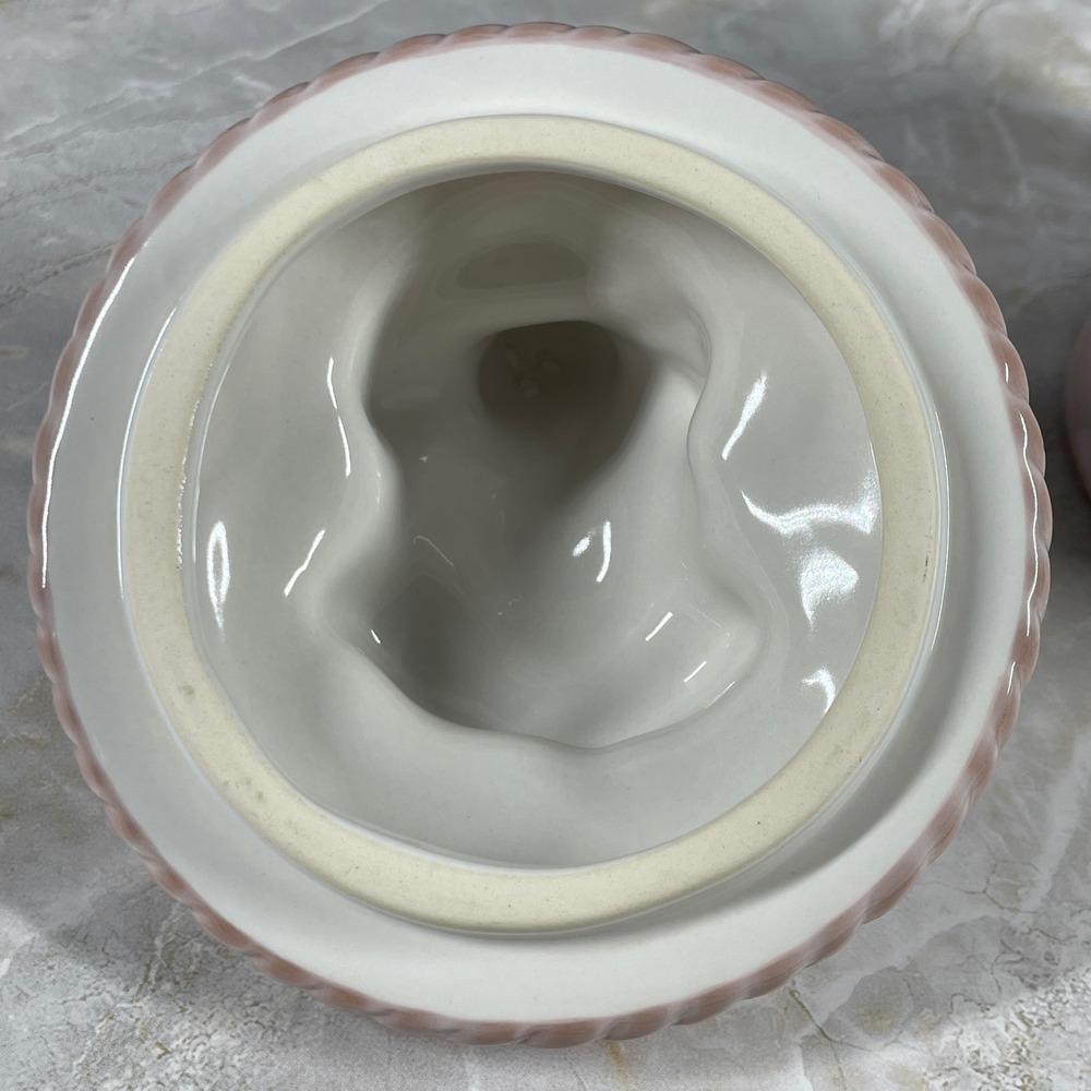 DEMDACO Perennial Friends Frog Ceramic Canister Jar Pink White Girls Nursery MCM - Picture 10 of 14